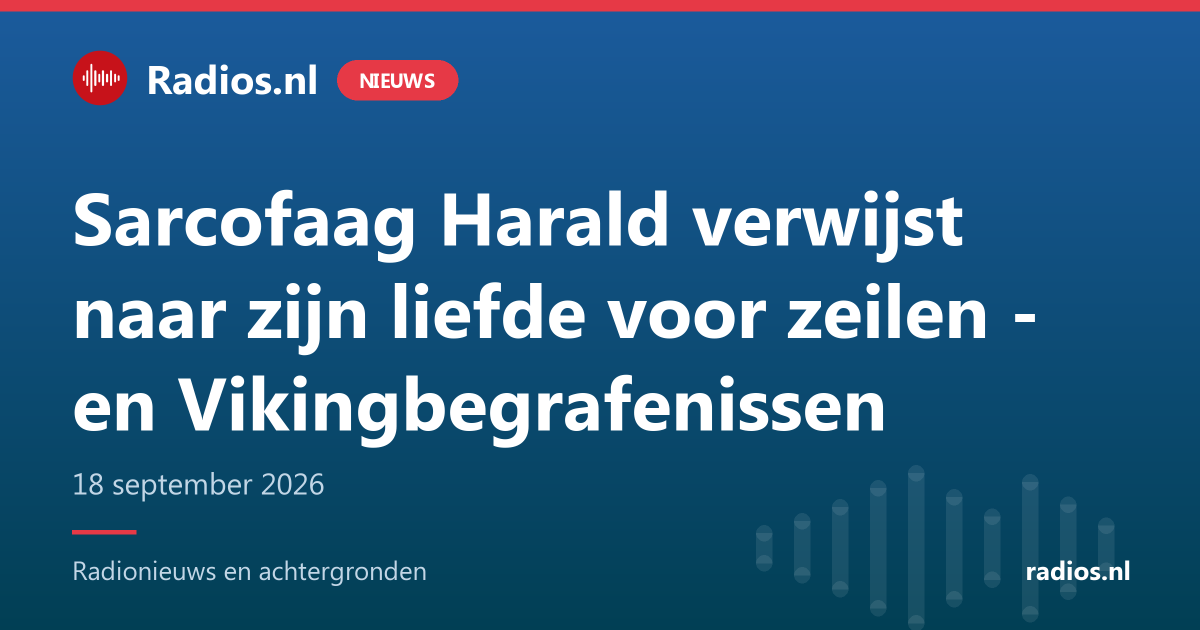 Sarcofaag Harald verwijst naar zijn liefde voor zeilen - en Vikingbegrafenissen