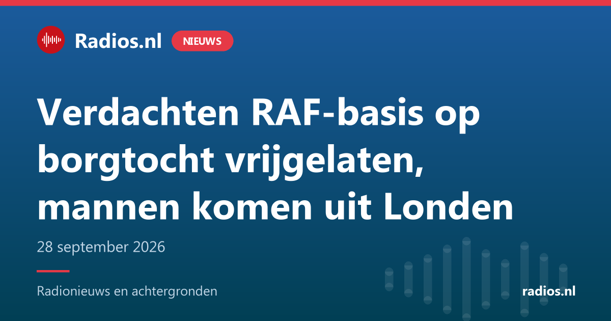 Verdachten RAF-basis op borgtocht vrijgelaten, mannen komen uit Londen